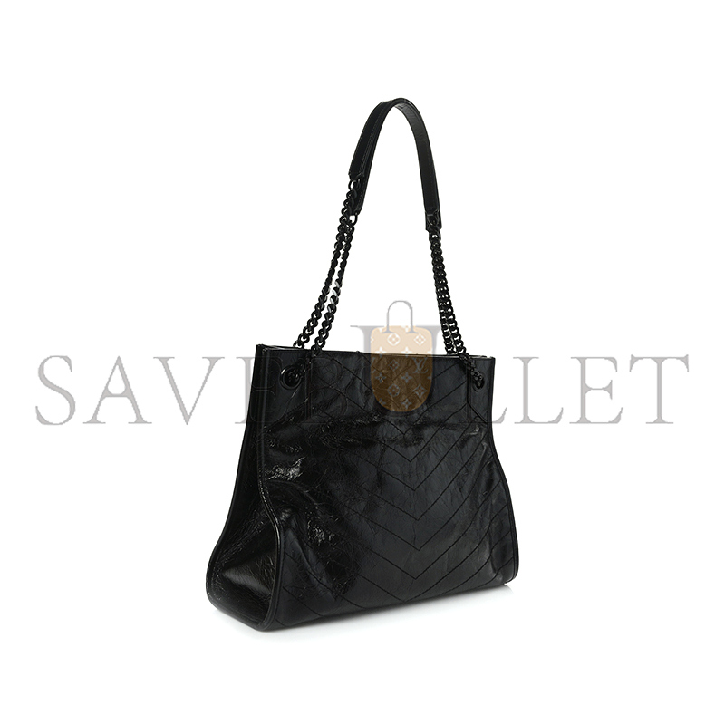 YSL LARGE NIKI SHOPPING BAG BLACK 889165 (33*27*11.5cm)